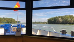 Aussicht in Fahrrichtung MS Karlsruhe